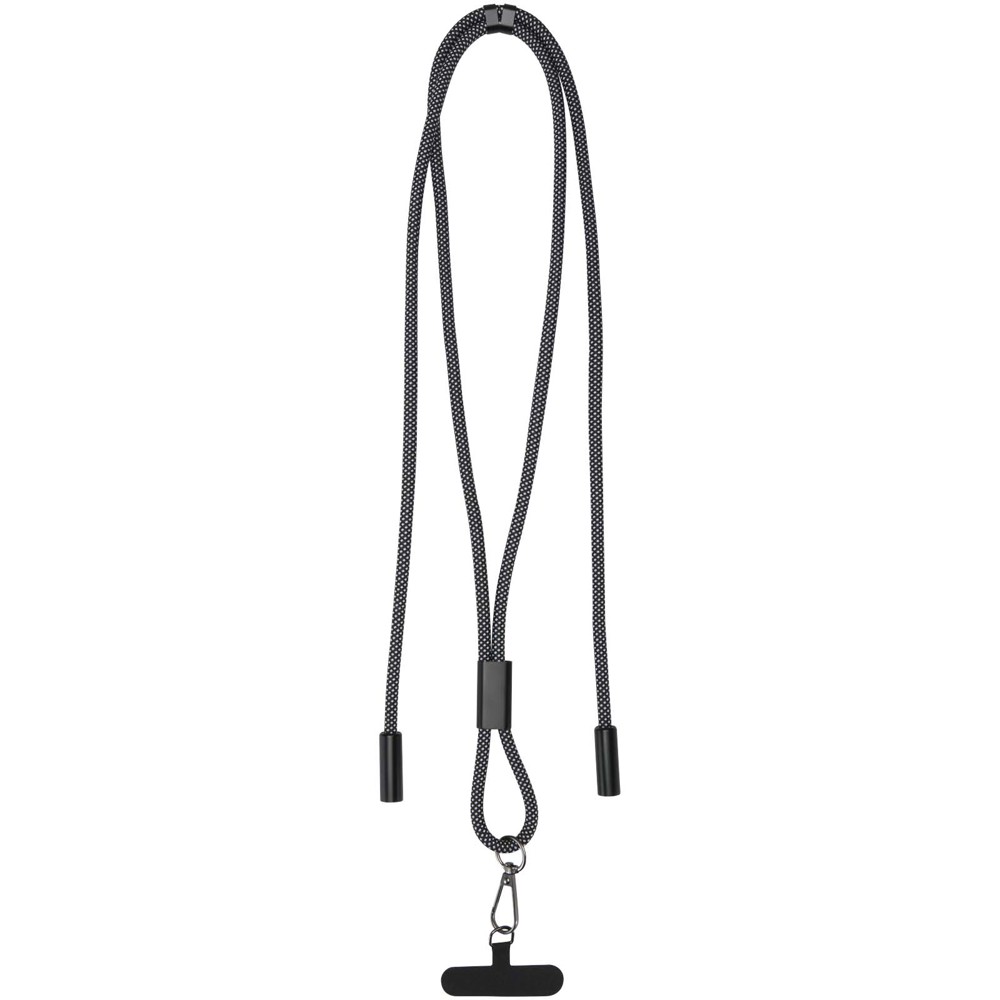 SMART 65W RPET charging cable with lanyard