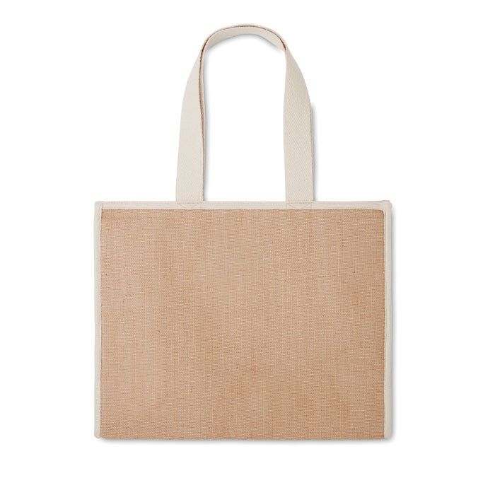 CAMPO DE GELI - Jute and canvas cooler bag