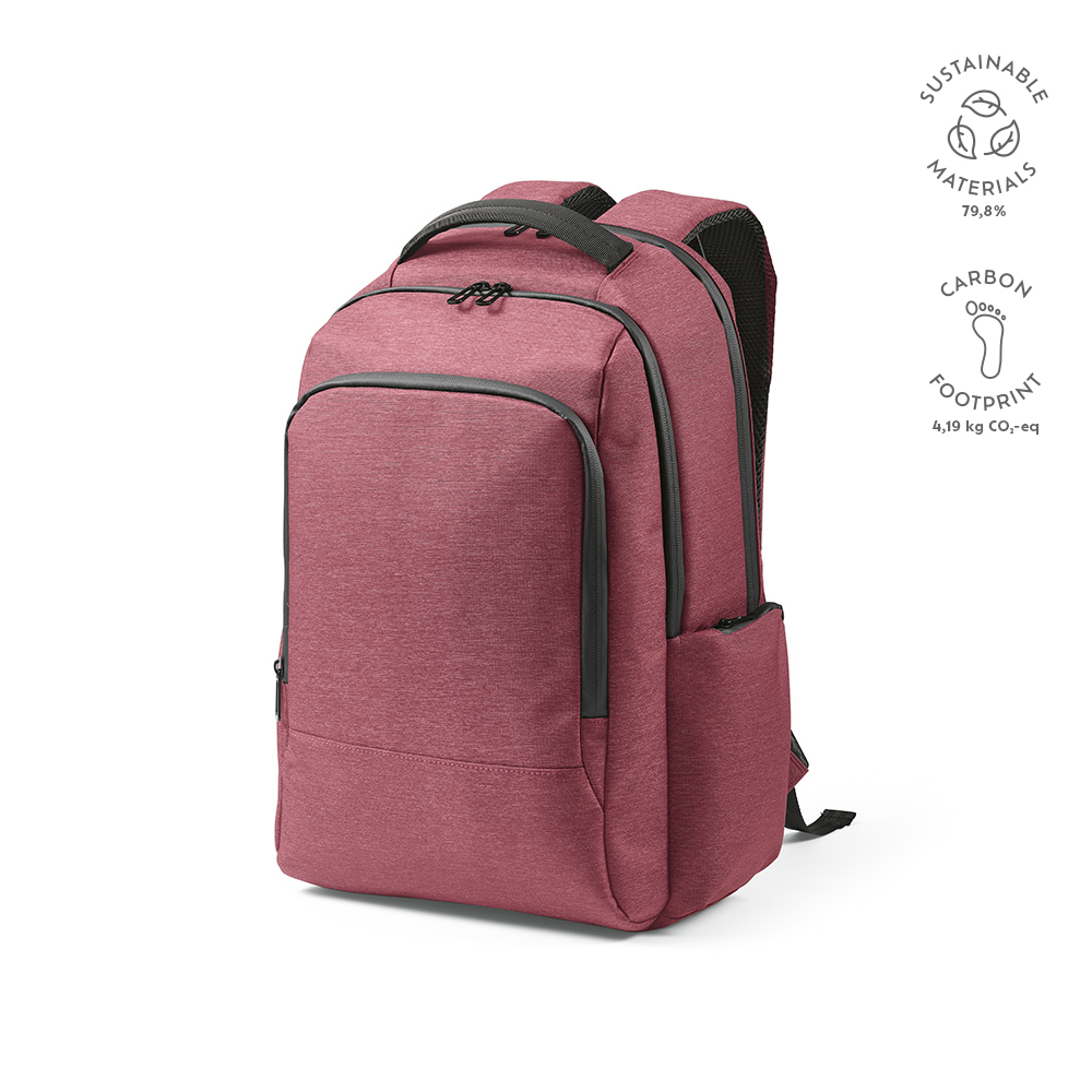 New York Backpack 20L rNylon and rPET. Fits 17" Laptop - Burgundy