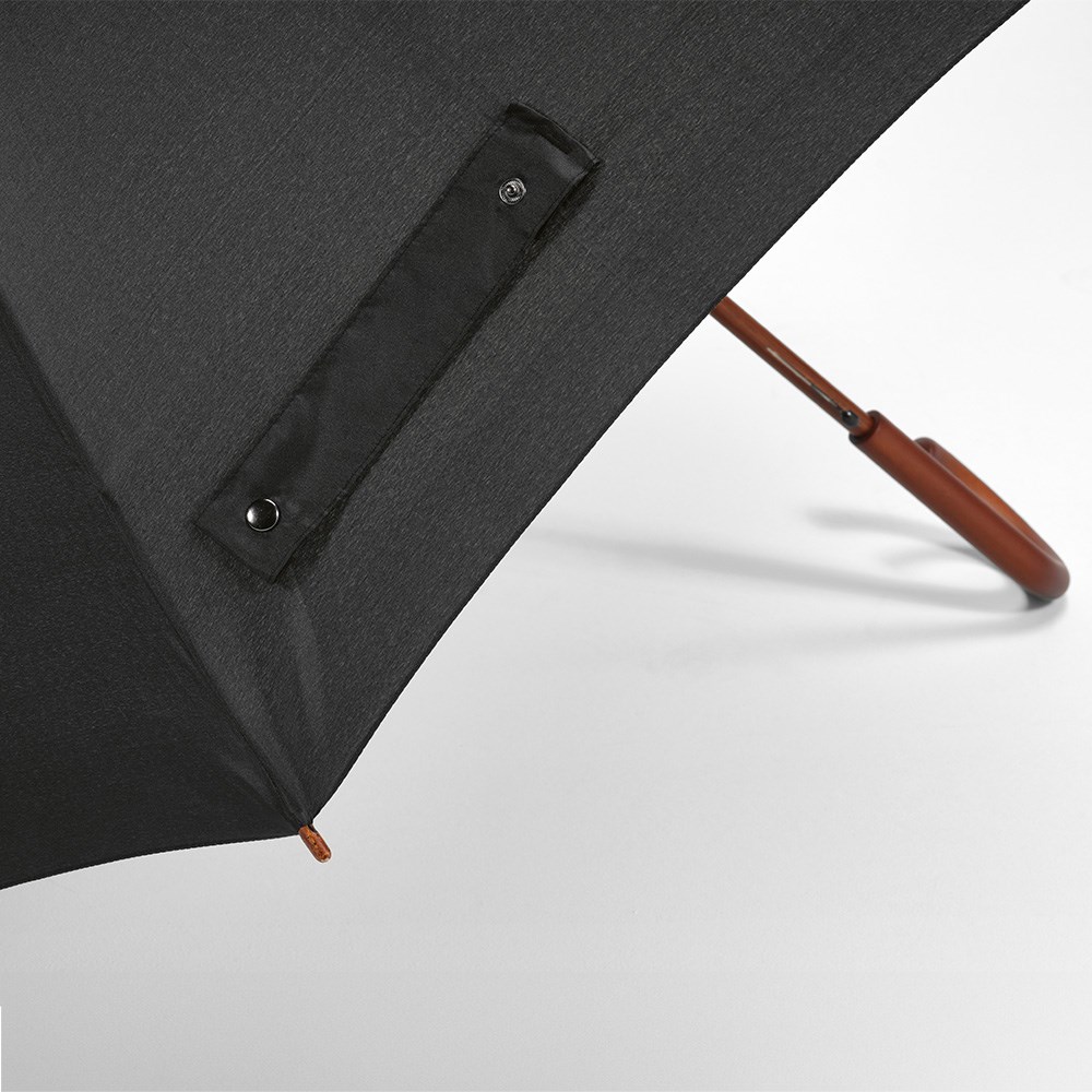 Bach Umbrella rPET. 27" Windproof and Automatic Opening - Black