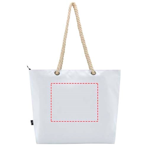 Panama GRS recycled beach cooler tote bag with cord handles 23L