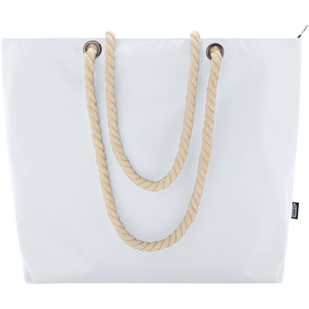 Panama GRS recycled beach cooler tote bag with cord handles 23L