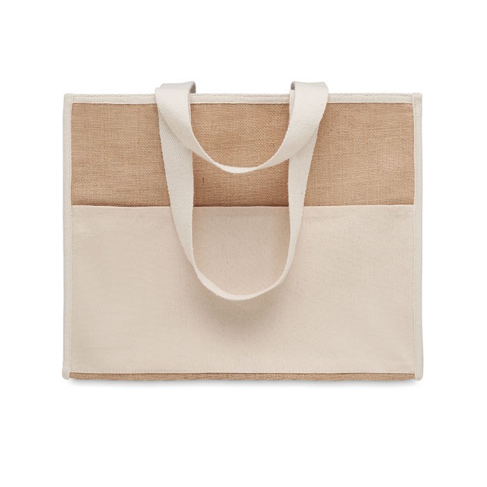 CAMPO DE GELI - Jute and canvas cooler bag