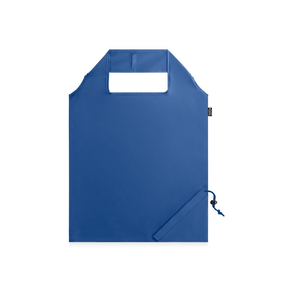 BEIRA. 190T recycled polyester (100% rPET) foldable bag - Royal Blue