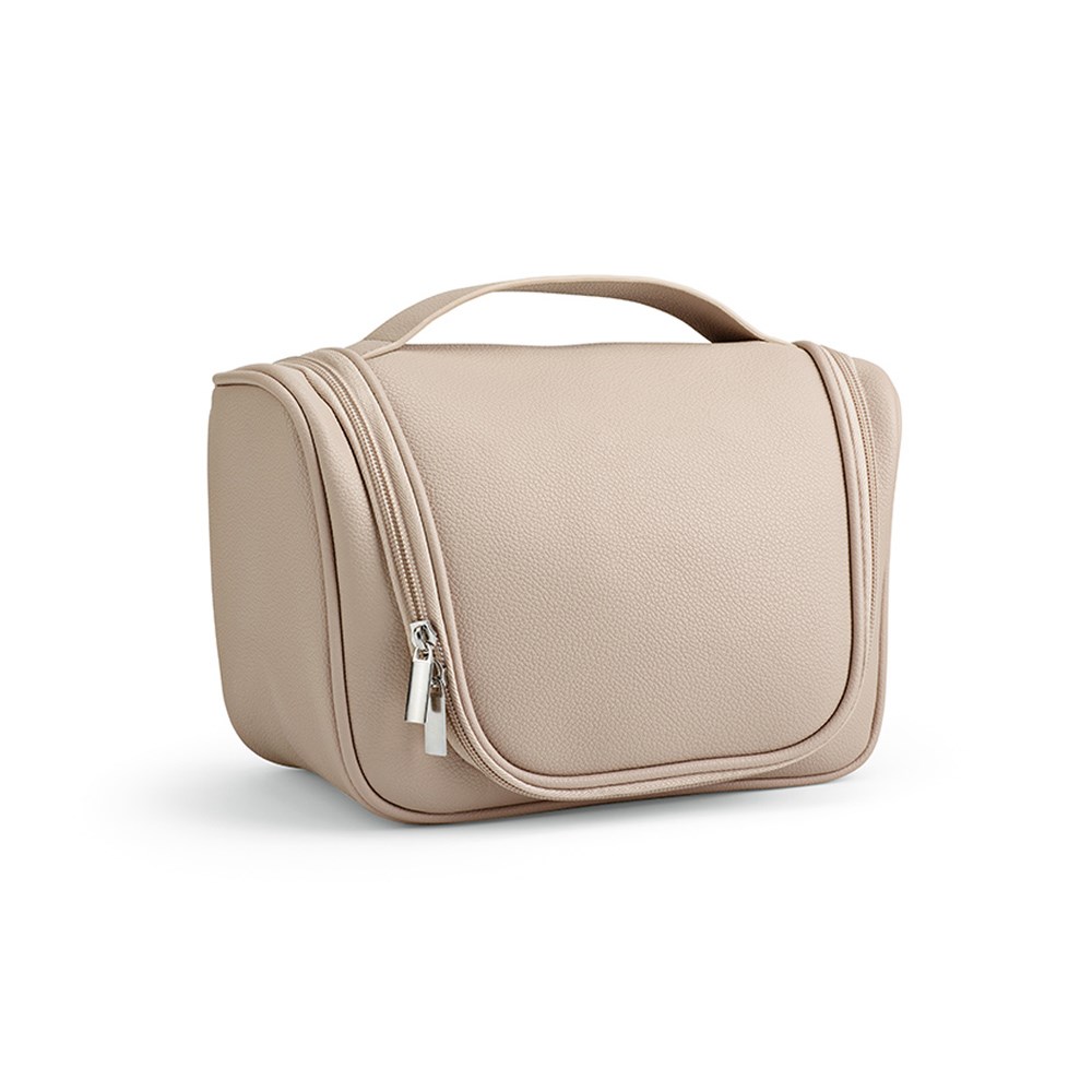 Shanghai Hanging Toiletry Bag 5L rPU with handle and hook - Beige