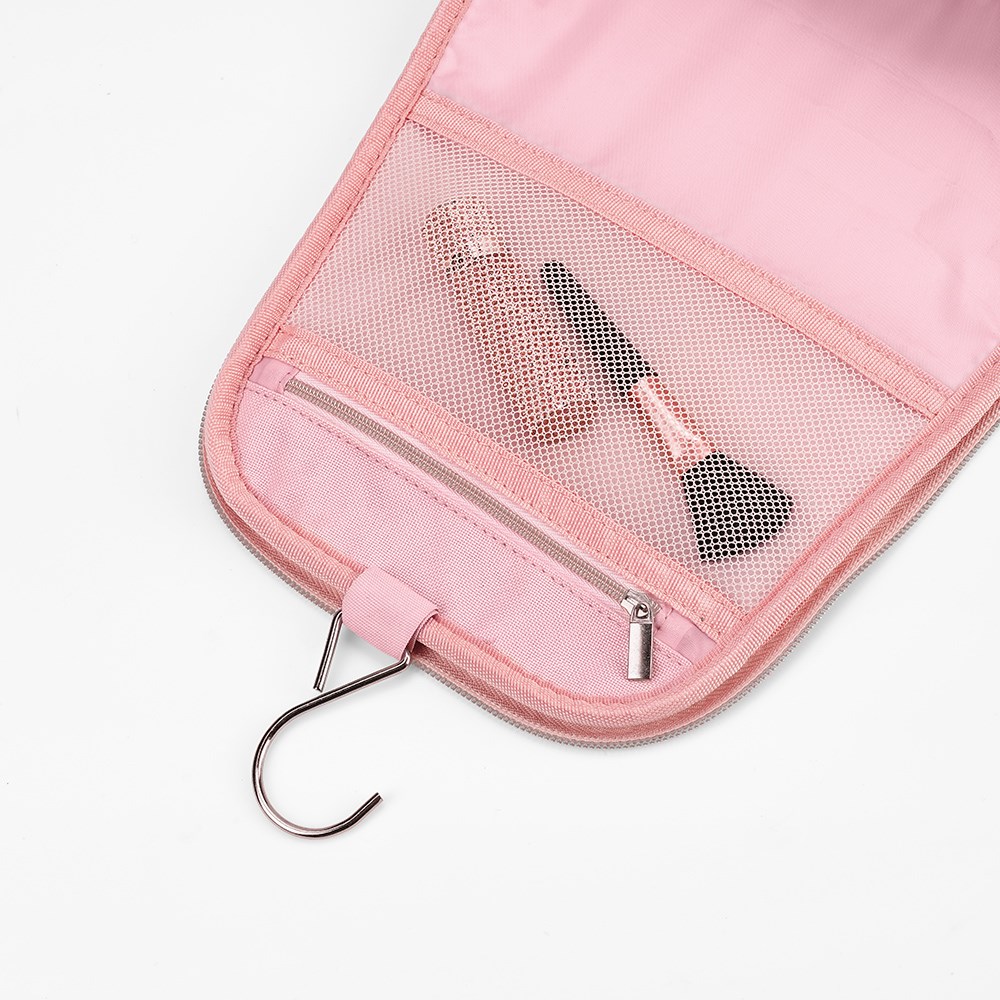 Shanghai Hanging Toiletry Bag 5L rPU with handle and hook - Pink